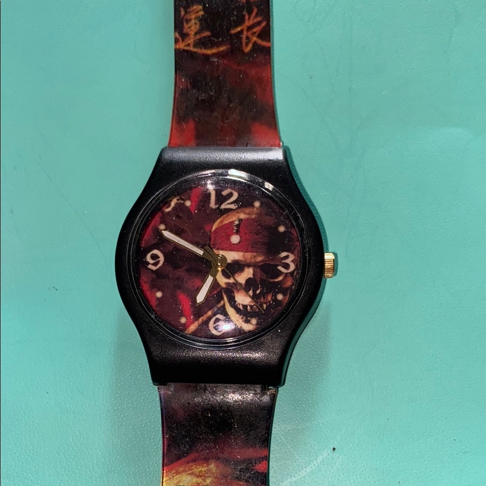 Disney Black and Red Smartwatch with Enchanting Design